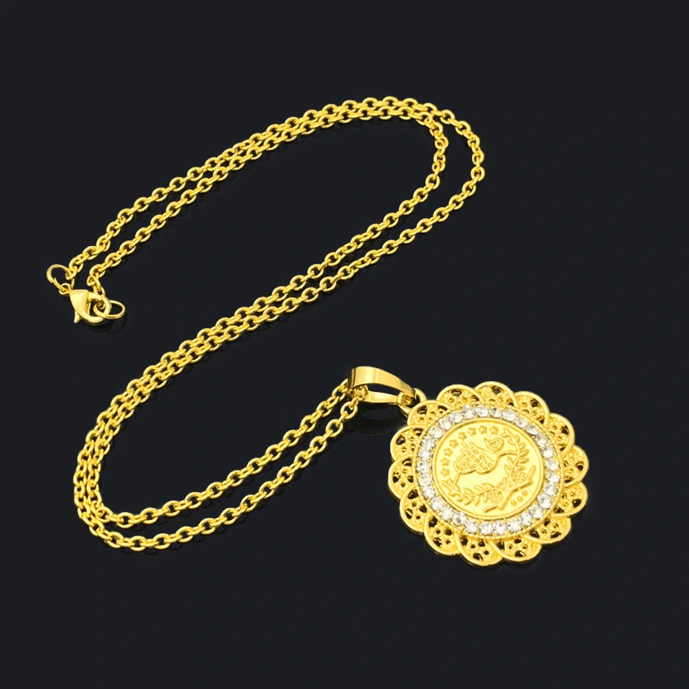 Gold Plated And Diamond Clavicle Necklace