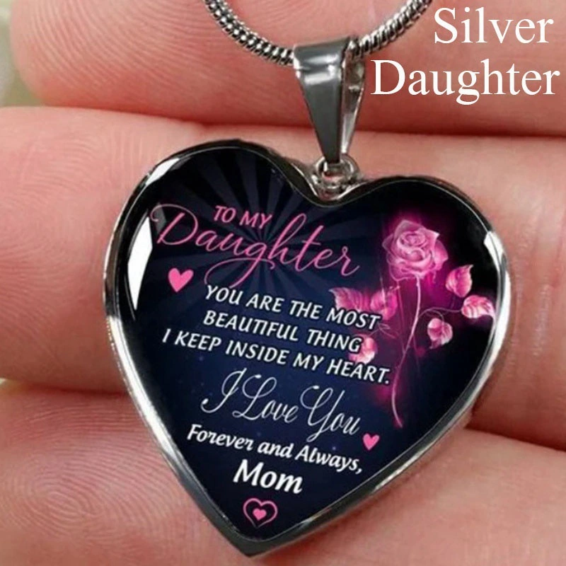 Snake Chain Love Peach Heart Alloy Pendant