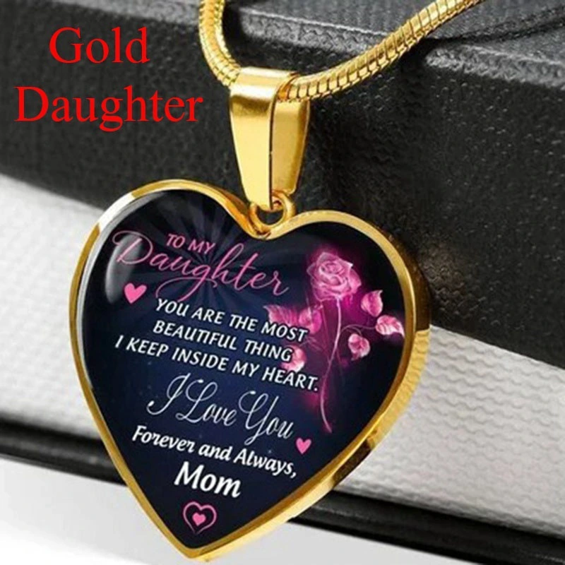 Snake Chain Love Peach Heart Alloy Pendant