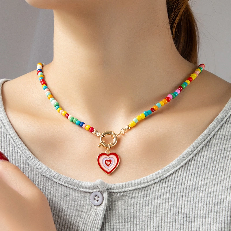 Retro Personality Design Love Pendant Necklace Women