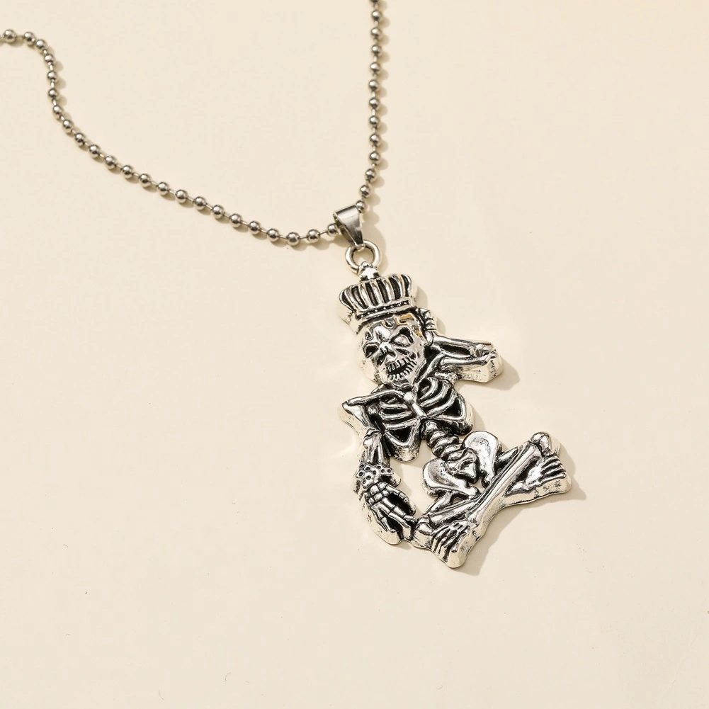 Halloween Accessories Horror Funny Skull Necklace