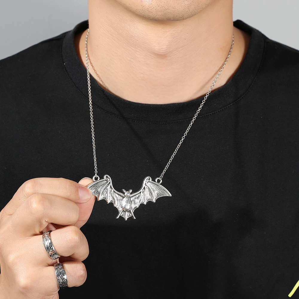 Bat Personality Necklace Alloy Retro Animal Shape Metal