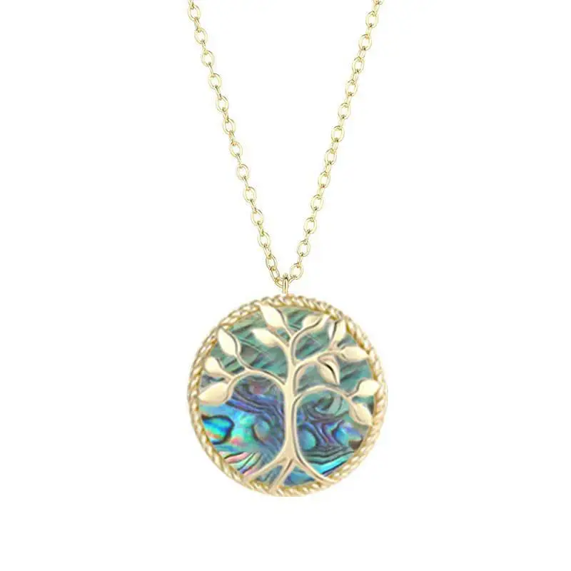 Natural Fritillary Necklace Tree Of Life Clavicle Chain