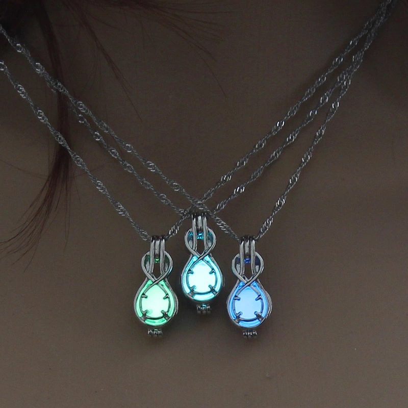 GLOW-IN-THE-DARK MULTI-COLOR GUITAR HOLLOWED OUT DIY necklace