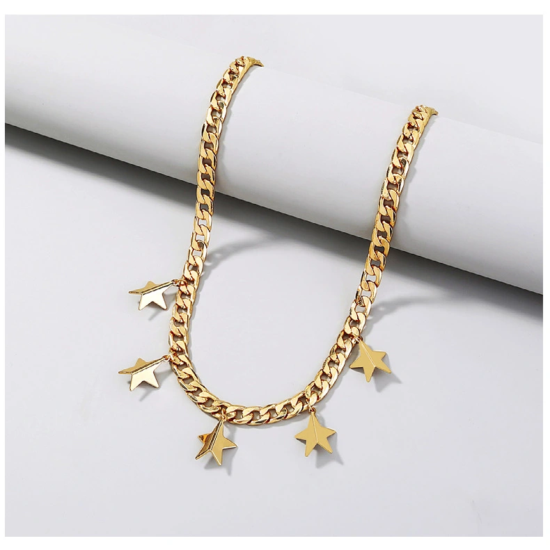 A single-layered, exaggerated star necklace