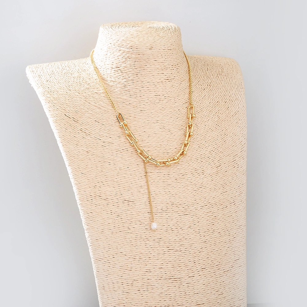 Natural Freshwater Pearl stitching necklace