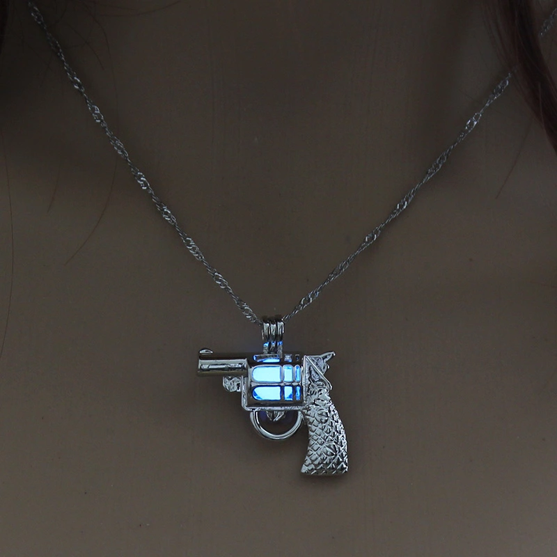 Glow-in-the-dark multicolored hollowed-out diy necklace