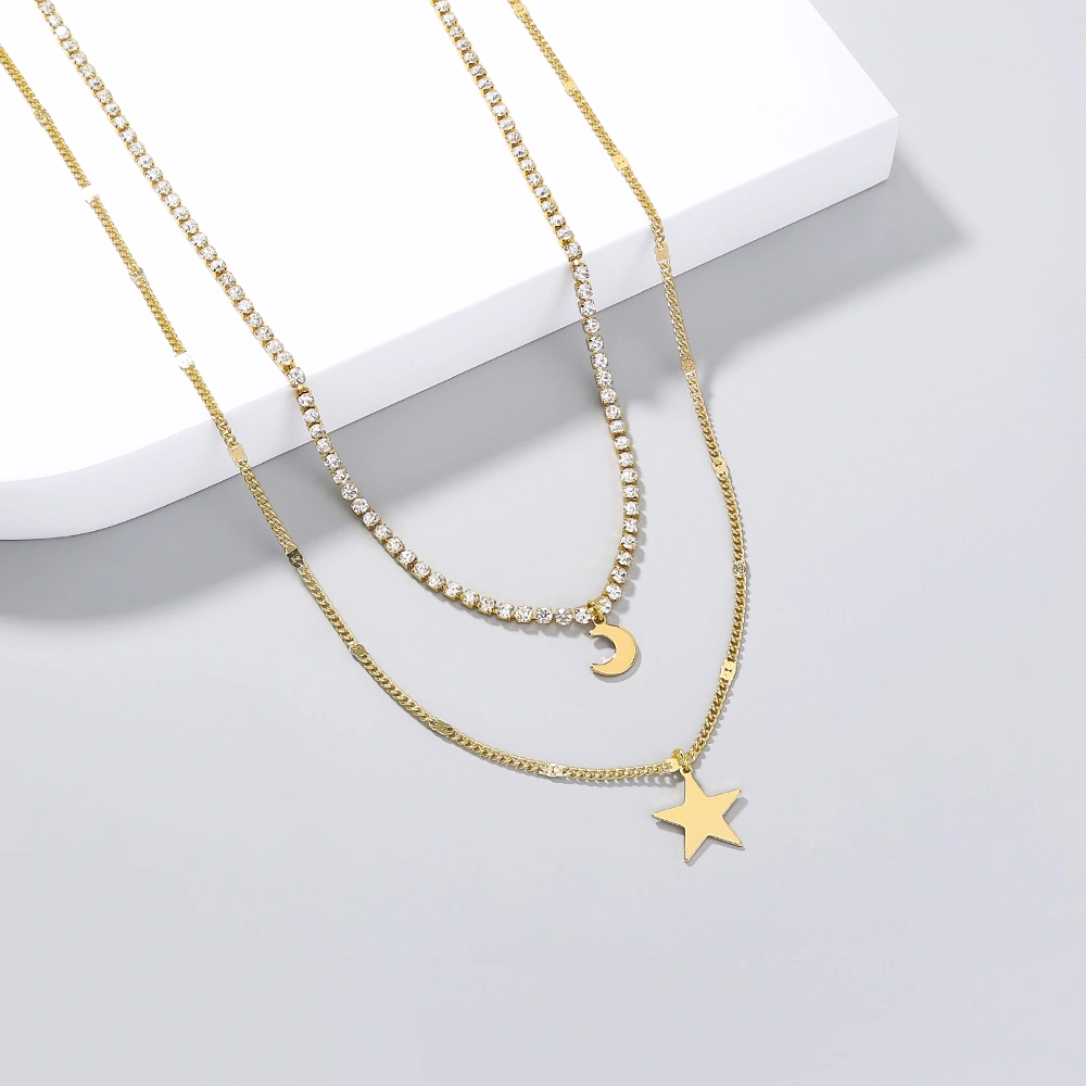 The Copper Star, the moon, the diamond Necklace