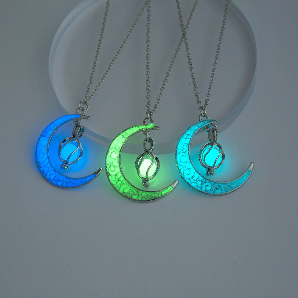 The Halloween Multicoloured Moon Whirlwind Necklace