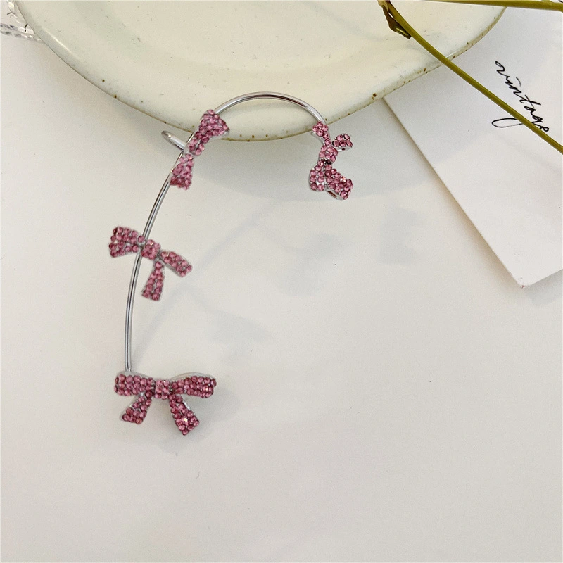 Full-diamond Butterfly Flying Ear Hook Design Ear Clip Without Pierced Ears