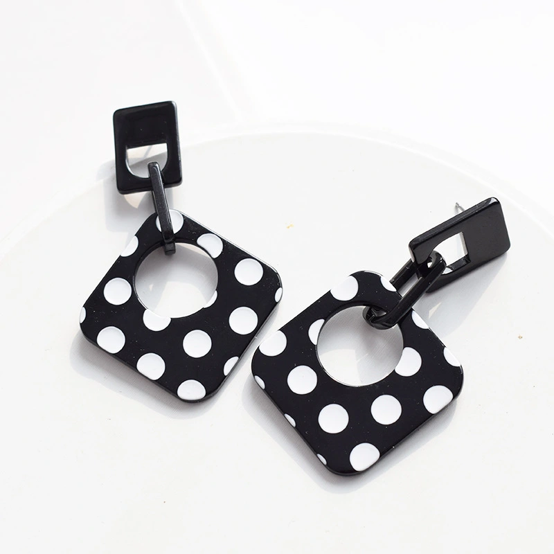 Trend Wave Point Ins Acetate Earrings Fashion Acrylic Long Earrings Women