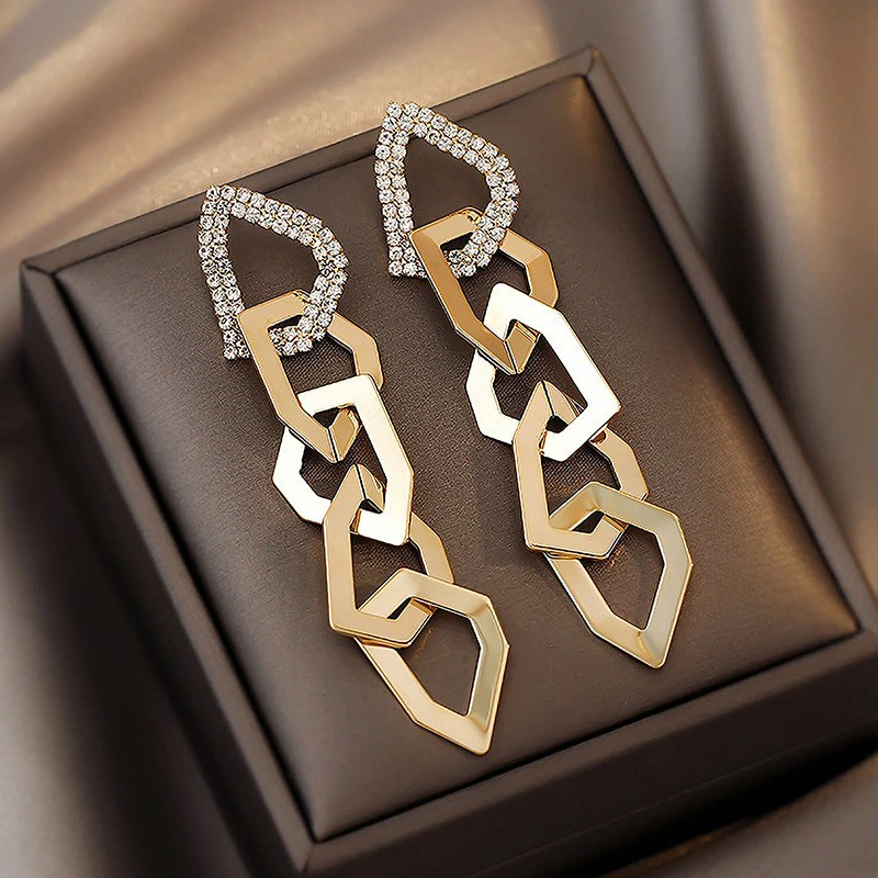 Advanced Simple Temperament Geometric Earrings Women