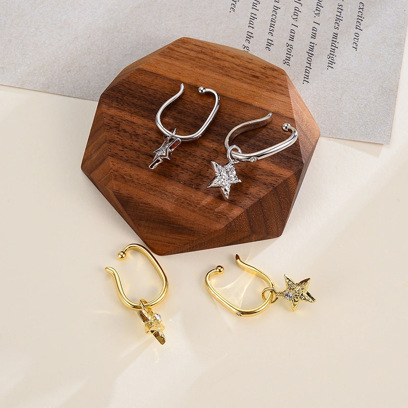 Metal Personality Sweet Trend Simple Irregular Earrings