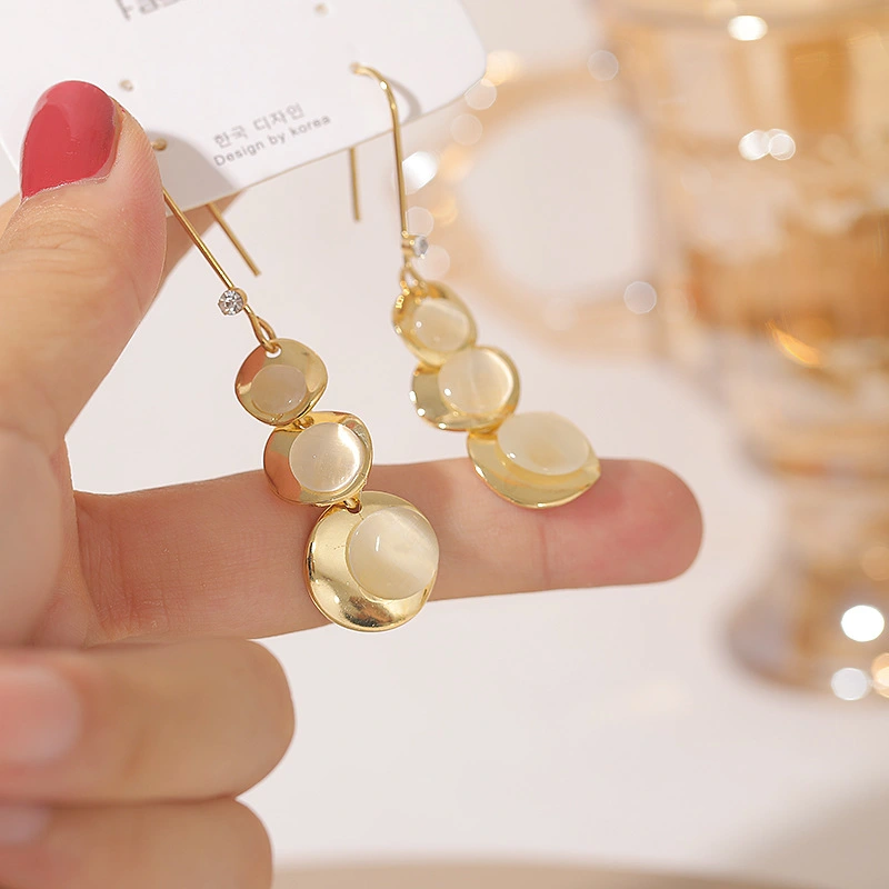 Cat Eye Light Luxury Personality Temperament Earrings