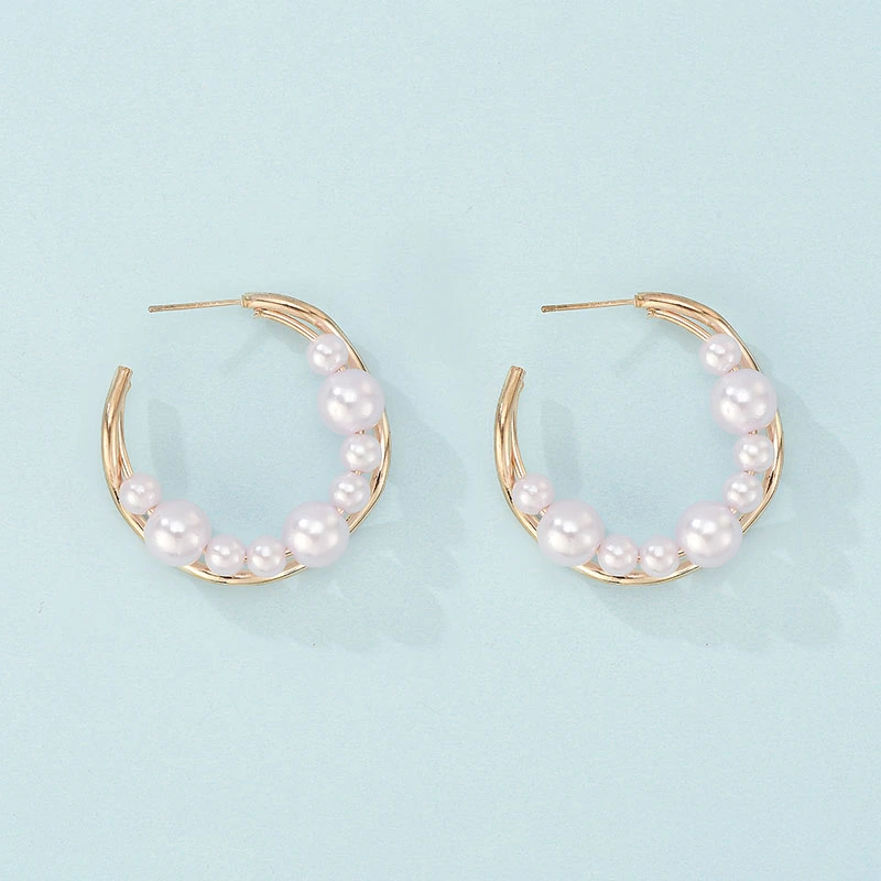 European And American New Sweet And Exaggerated Earrings Female Retro