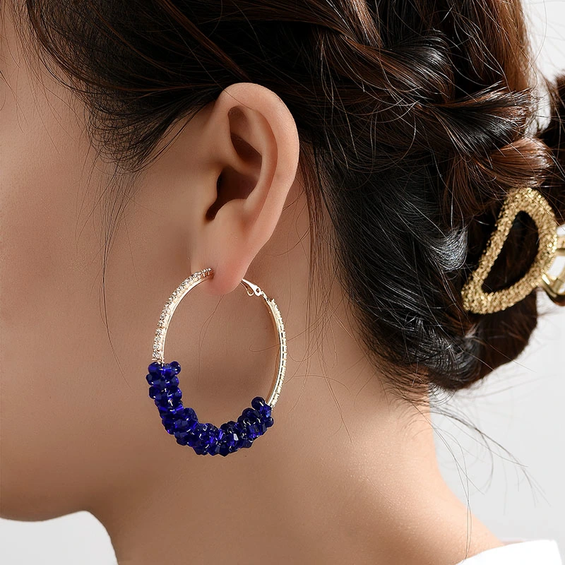 New Sweet And Exaggerated Earrings Female Retro