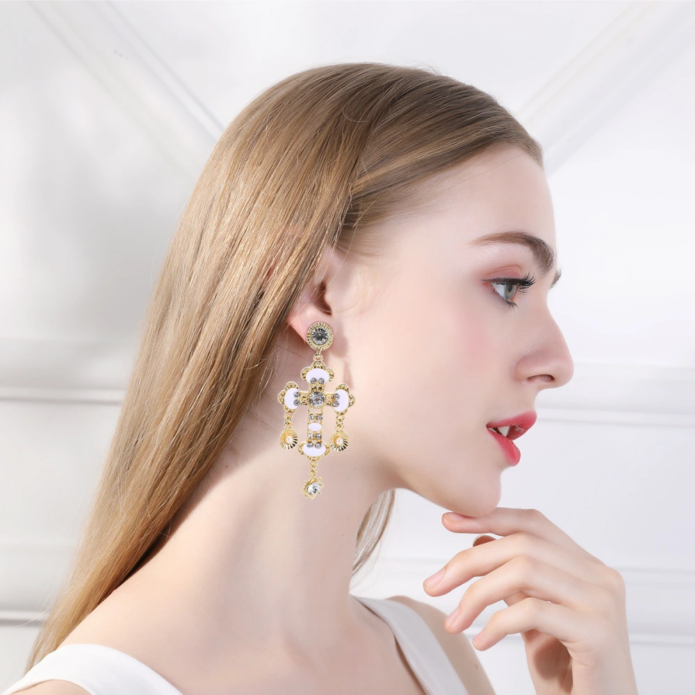 Fashion Exaggerated New Earrings With Crystal Diamonds