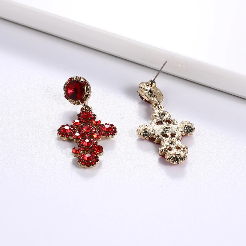 European And American Fashion New Crystal Gem Earrings