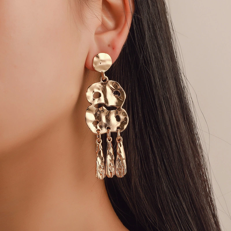 European And American Simple Ethnic Style Tassel Earrings