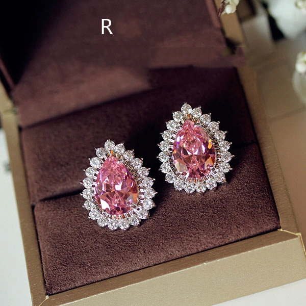 Crystal Earrings Earrings Gemstone Square Rhinestones Zircon