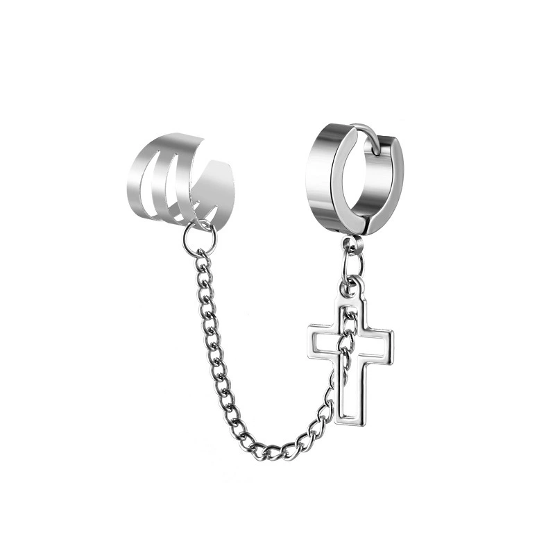 Stainless Steel Ear Buckle Men And Women Personality Fashion