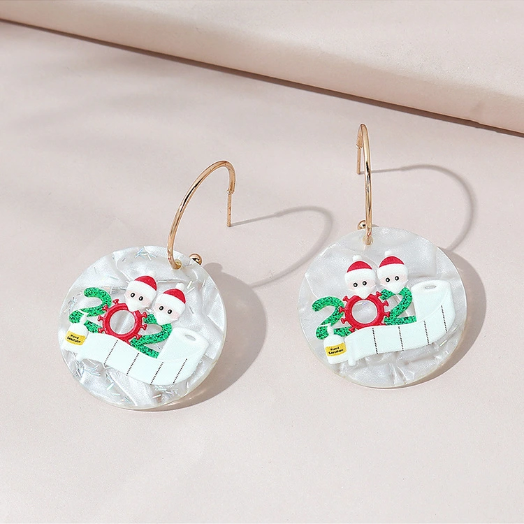 New European And American Wild Fashion Christmas Earrings