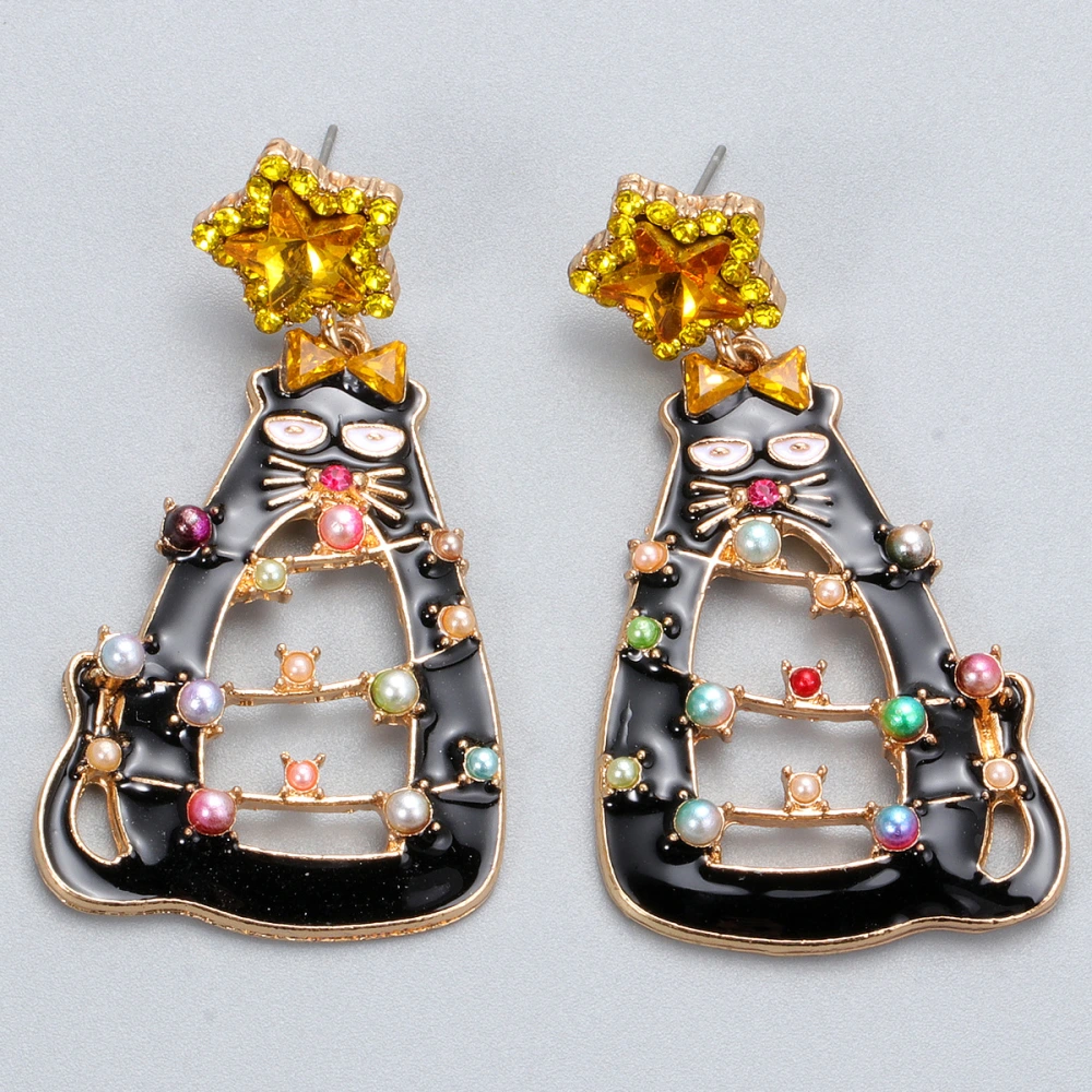 Christmas All-match Earrings European And American Fashion Hot New Styles