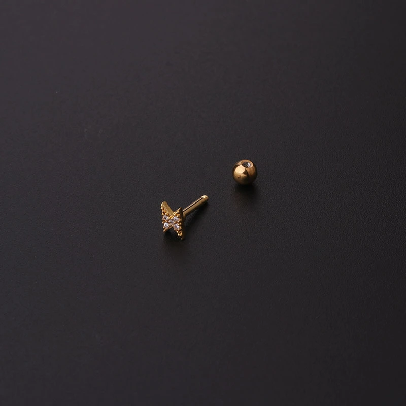 Fashion Zircon Pierced Earrings