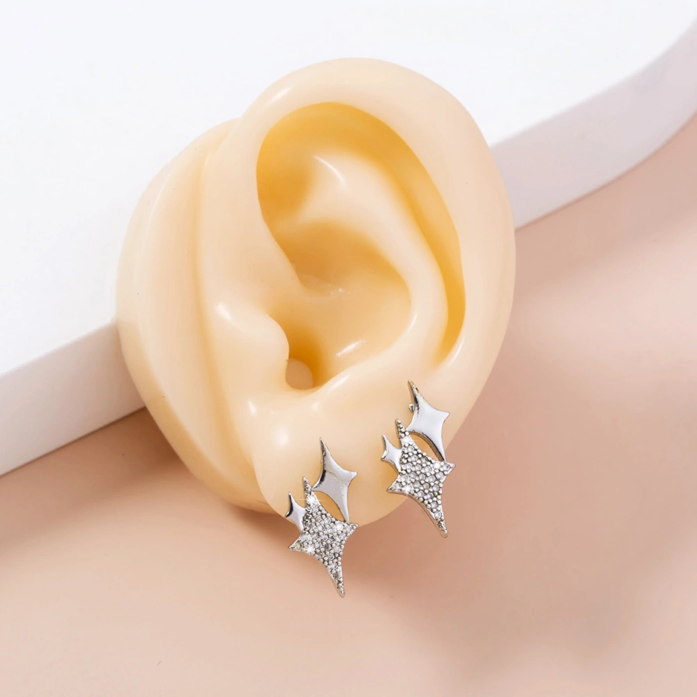 Star-studded Zircon earrings