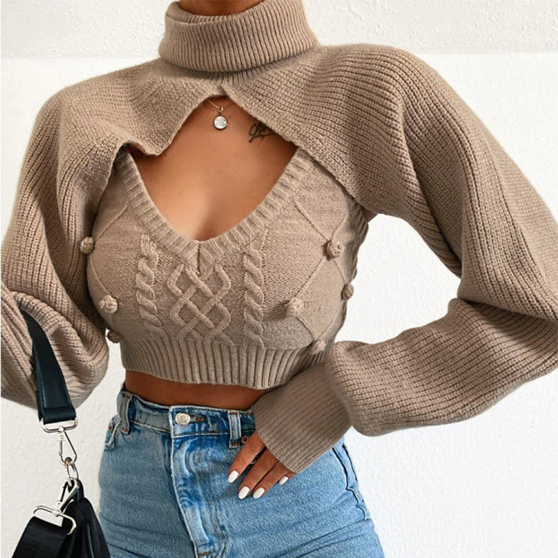 New European And American Sexy Hollow Nightclub Sweater
