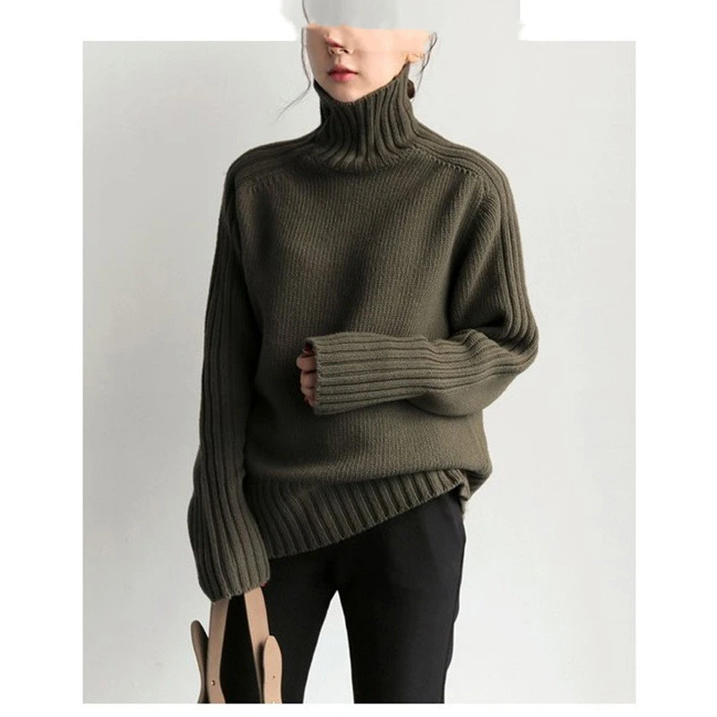 Japan And South Korea's New Turtleneck Knitting Sweater 