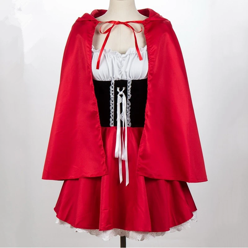 European And American Game Uniform 9 Size Little Red Riding Hood Halloween Party Role-playing Costume