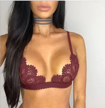 Lace Chain Link Flower Stitching Sexy Underwear