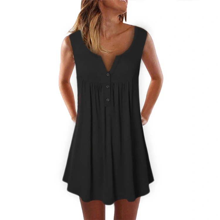 Simple Casual Casual Sleeveless Solid Color Women's Blouse