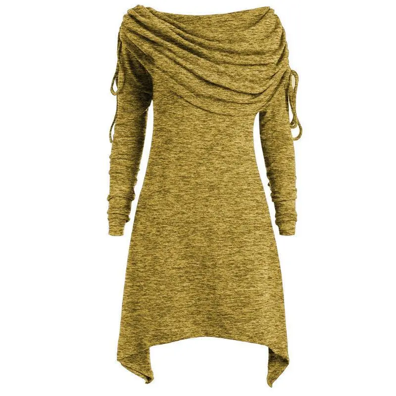 Slim-fit Pleated Sexy One-neck Bottoming Shirt