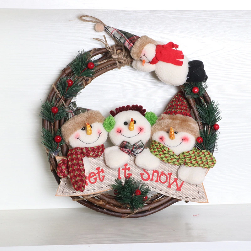 Christmas Decoration Garland Doll Vine Circle