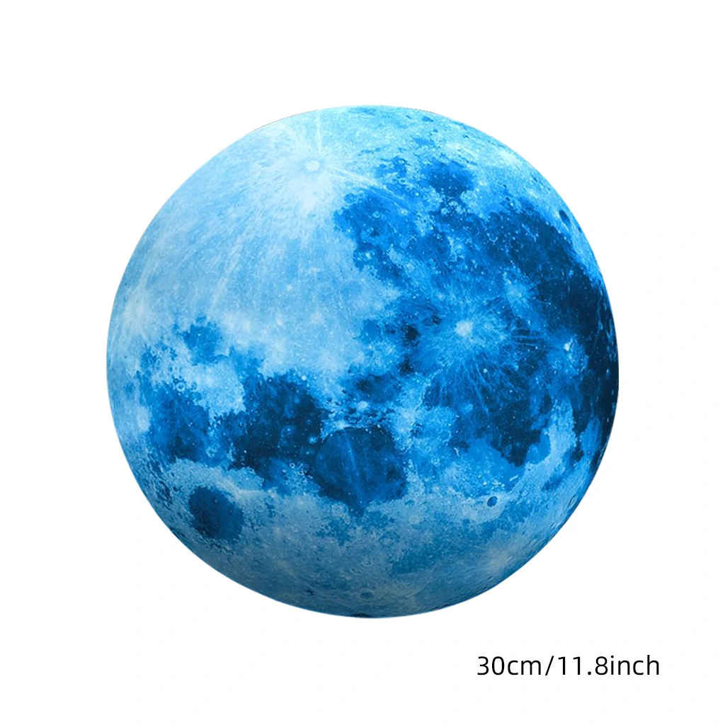 30 Green Luminous Film Moon PVC Wall Sticker 30cm Blue Luminous Moon