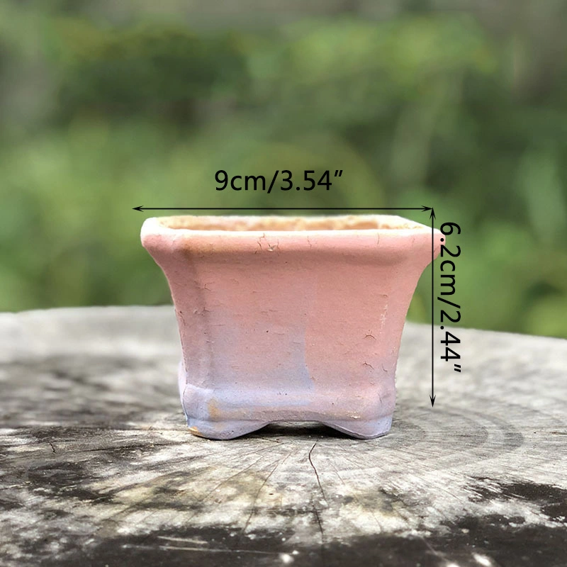 Succulent Flower With Square Mouth And Feet Breathable And Anti-rotten Root Square High Pot