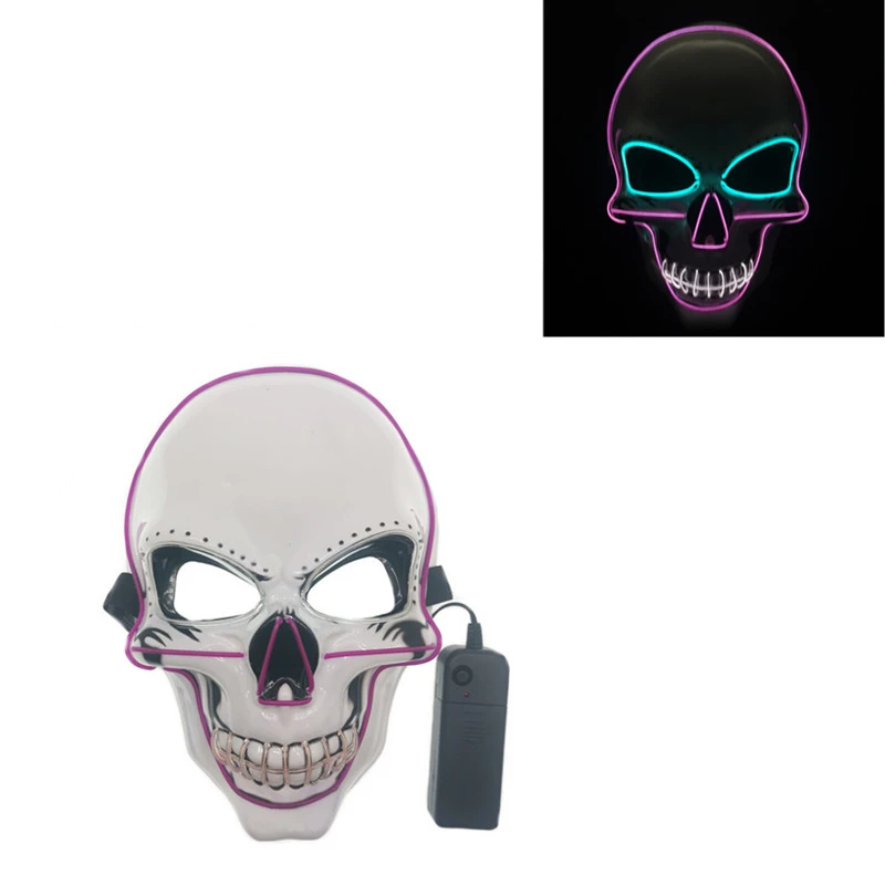 Glowing Line Color Skull LED Glowing Ghost Mask