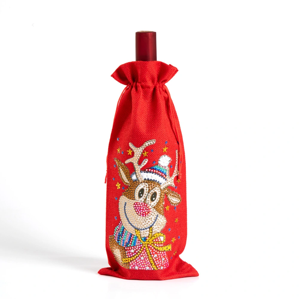 European And American Christmas Gift Diamond Painting Wine Bag