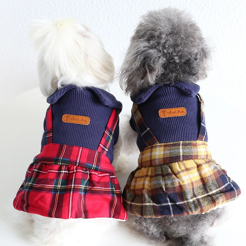 College Collar Plaid Skirt Cute Cat Clothes