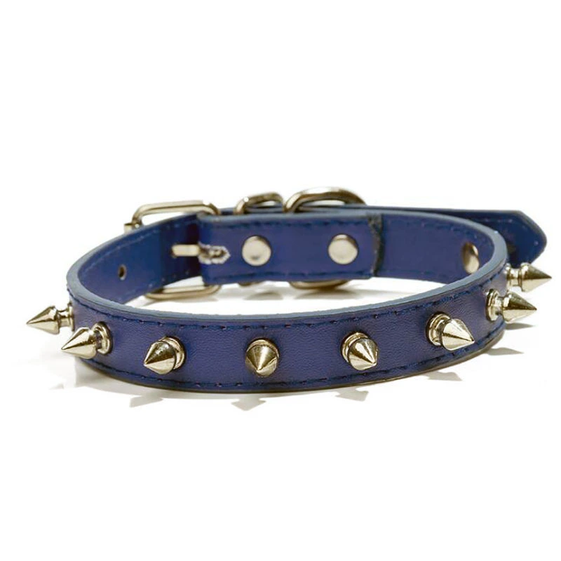 Pet With Multicolor  Pu Leather Dog Collar