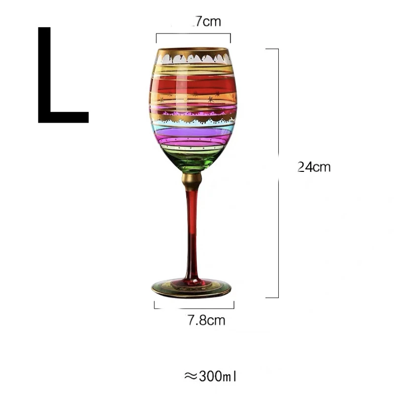 Personality Stained Glass Red Wine Goblet