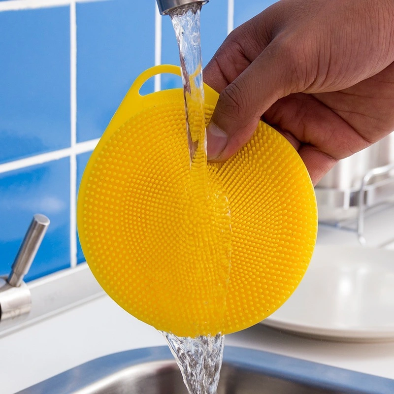 Multifunctional Double-sided Silicone Dishwashing Brush