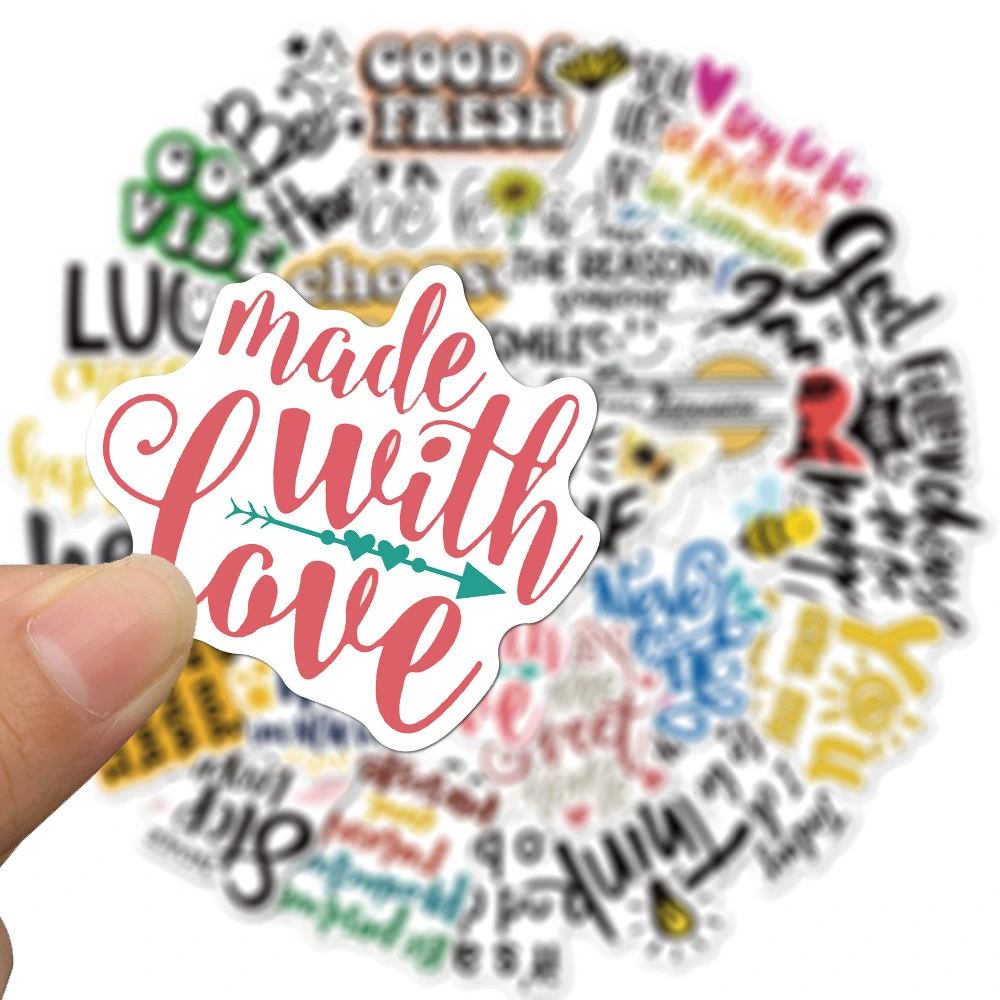 50 Inspirational English Alphabet Graffiti Stickers