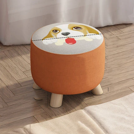 Modern And Simple Household Fabric Small Stool Function