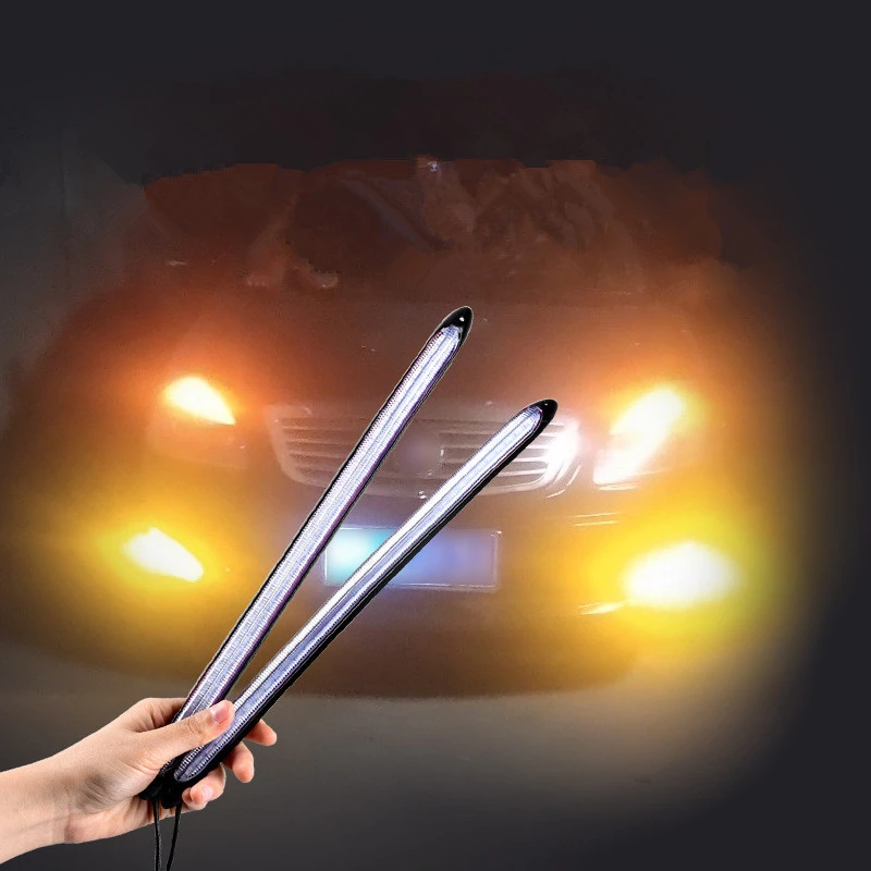 Start Scanning Dual-color Car LED Daytime Running Lights