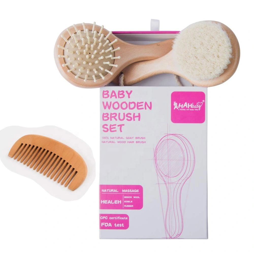 Mujinfang Massage Beech Round Head Brush