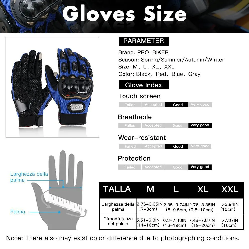 Touch Screen Protective Non-slip Motorcycle Road Racing Gloves