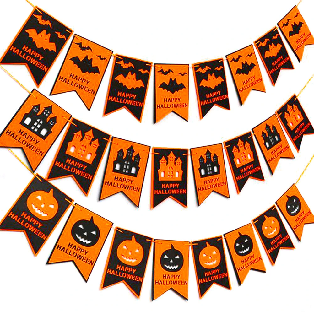 Halloween Double-layer Felt Cloth Holiday Party Shopping Mall Store Window Ornaments